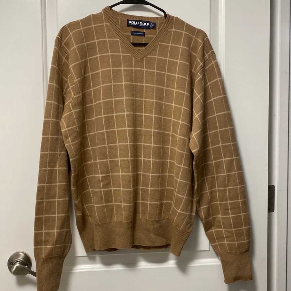 Vintage polo golf sweater, size medium